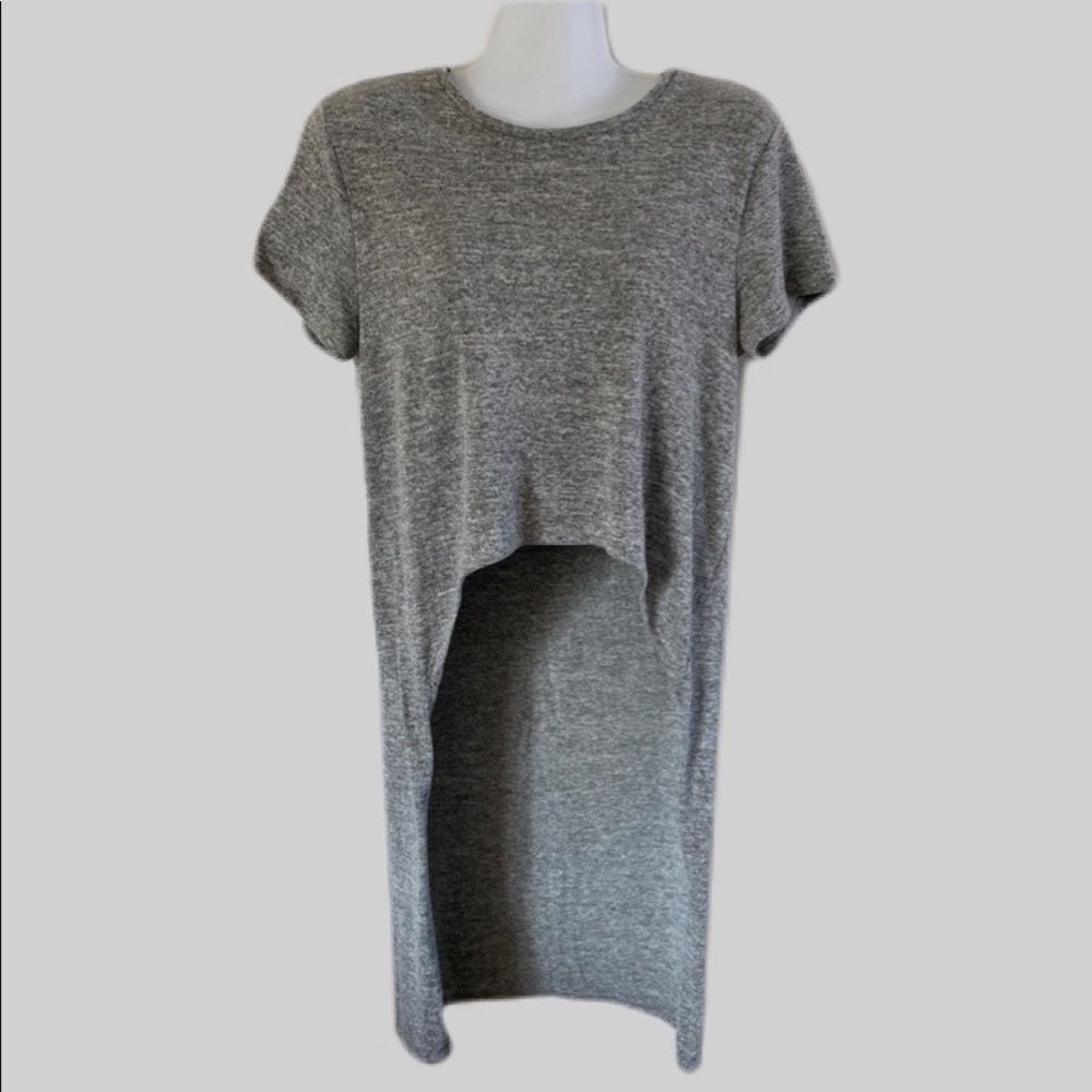 Express One Eleven Short Sleeve Hi-low Shirt, L (g55)